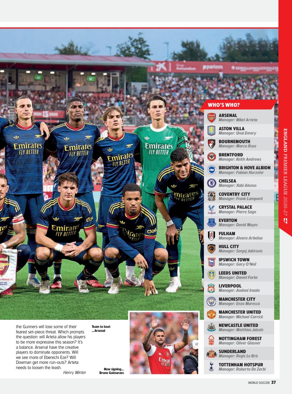 World Soccer Preview Pages