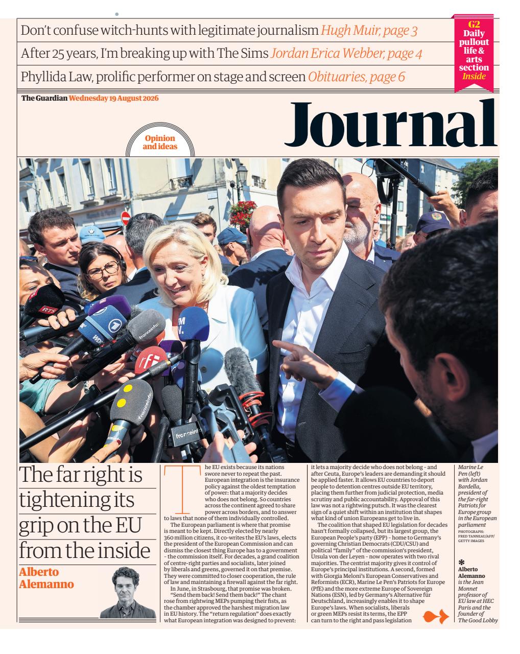 The Guardian Newspaper Preview Pages