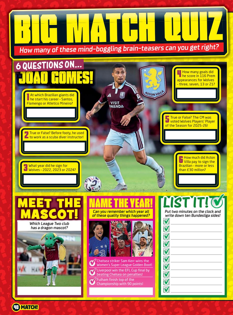 Match Preview Pages