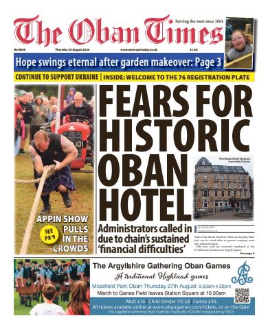 The Oban Times & Lochaber Times issue Thursday, August 20, 2026