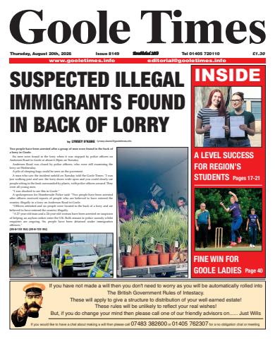 Goole Times issue August 20th 2026