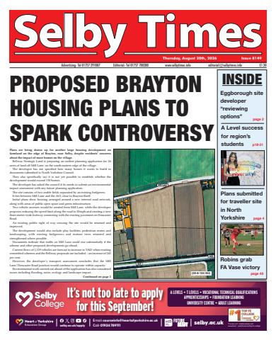 Selby Times issue August 20th 2026