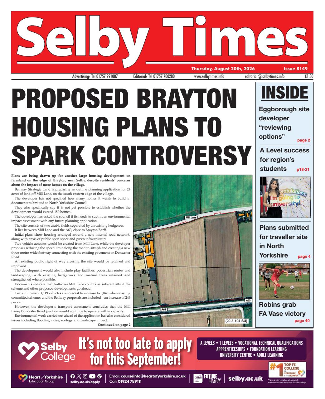 Selby Times Preview Pages