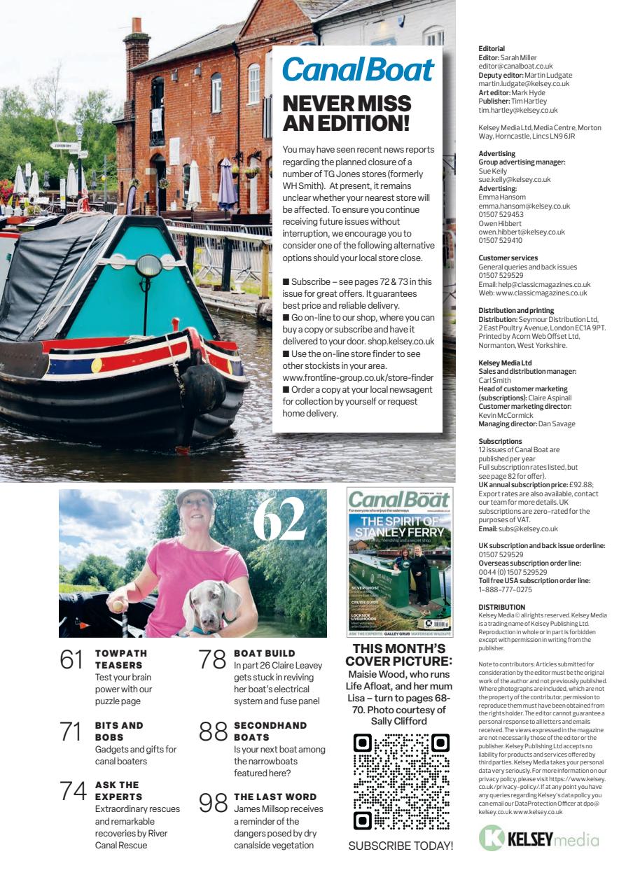 Canal Boat Preview Pages