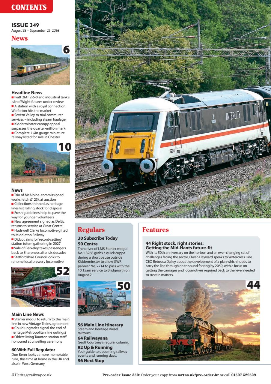 Heritage Railway Preview Pages