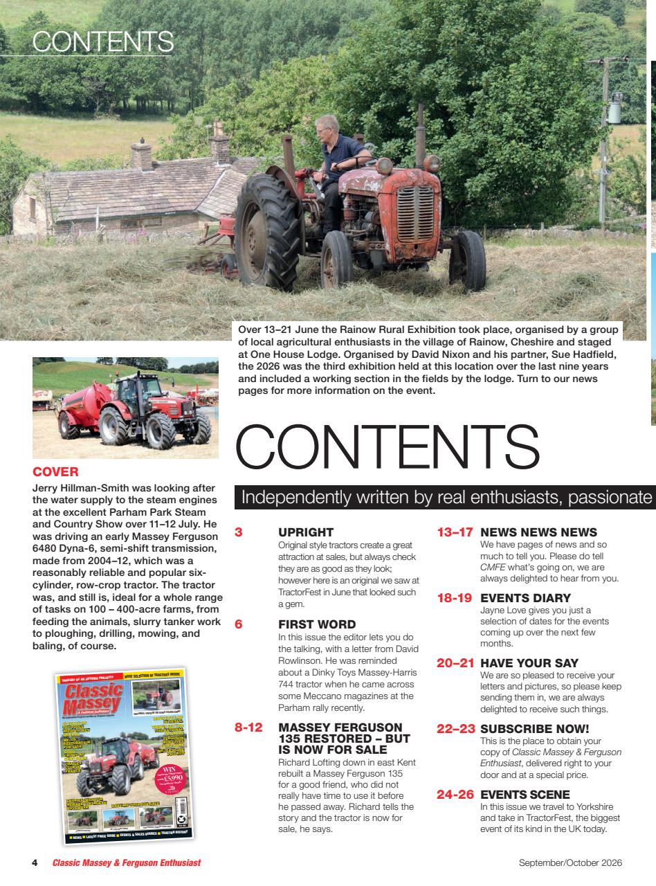 Classic Massey Preview Pages