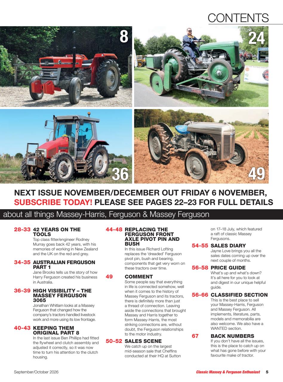Classic Massey Preview Pages