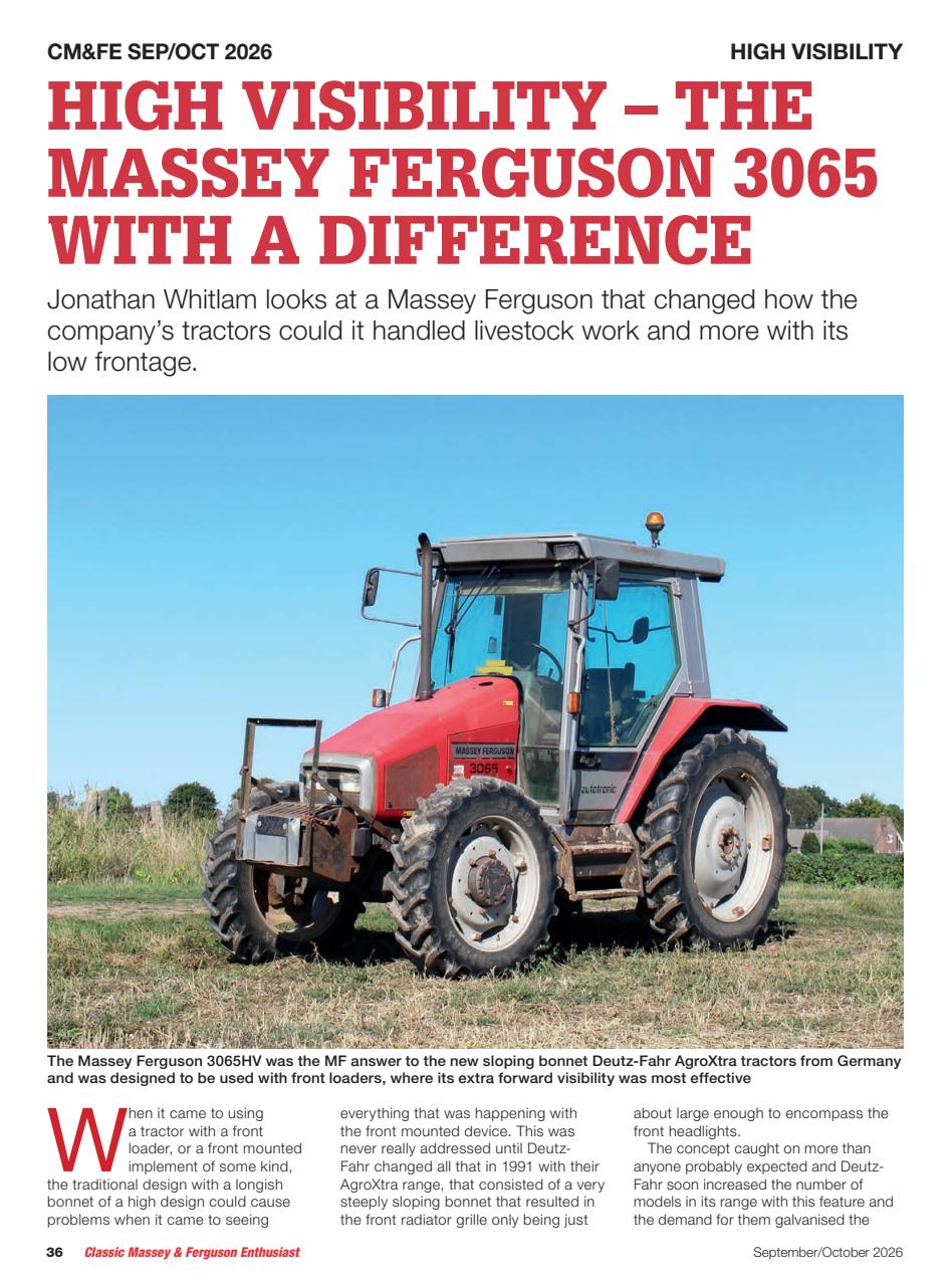 Classic Massey Preview Pages