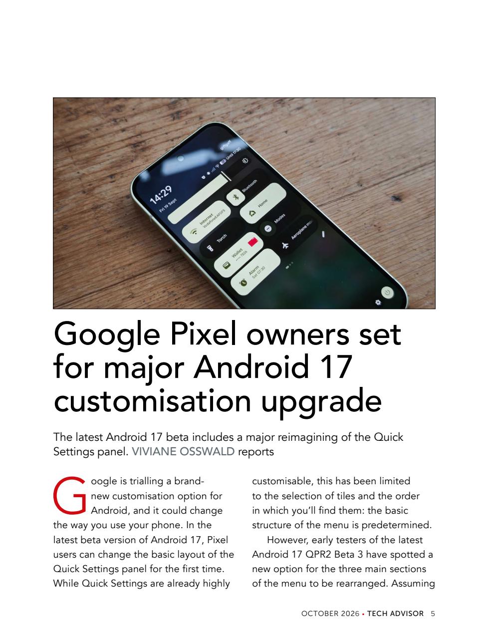 Tech Advisor Preview Pages