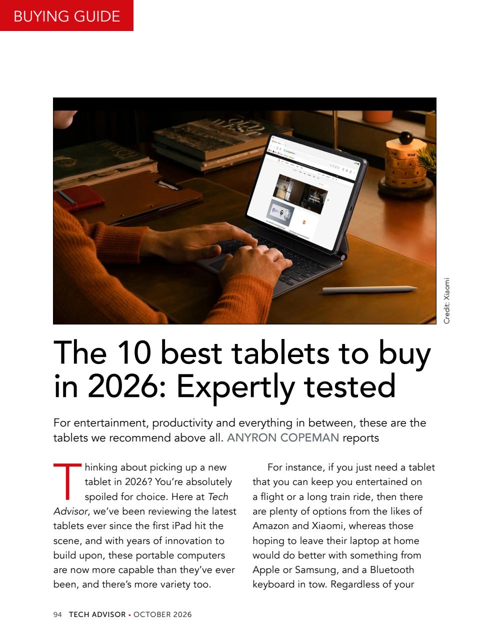 Tech Advisor Preview Pages