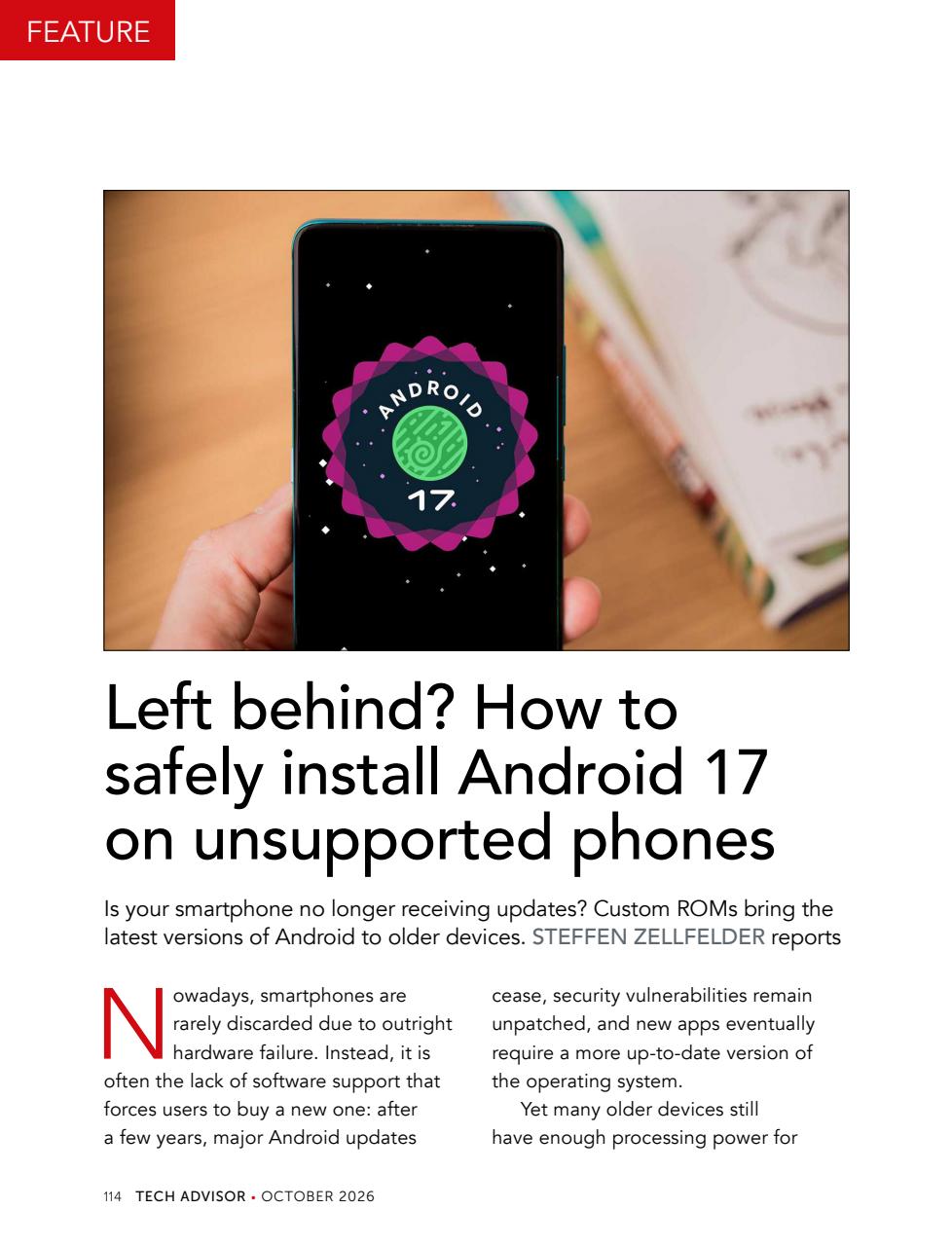 Tech Advisor Preview Pages