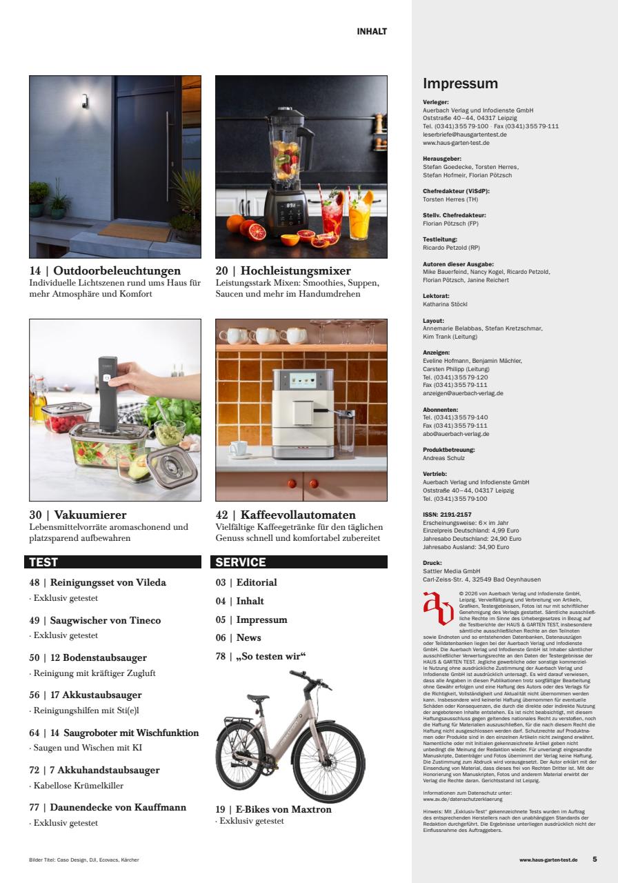 Haus & Garten Test Preview Pages