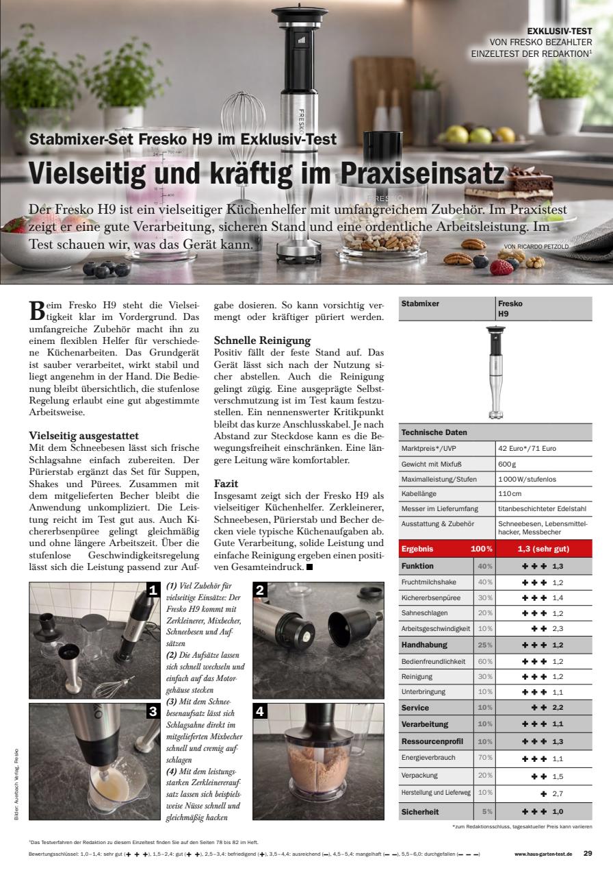 Haus & Garten Test Preview Pages