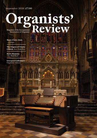 Organists' Review issue September 2026