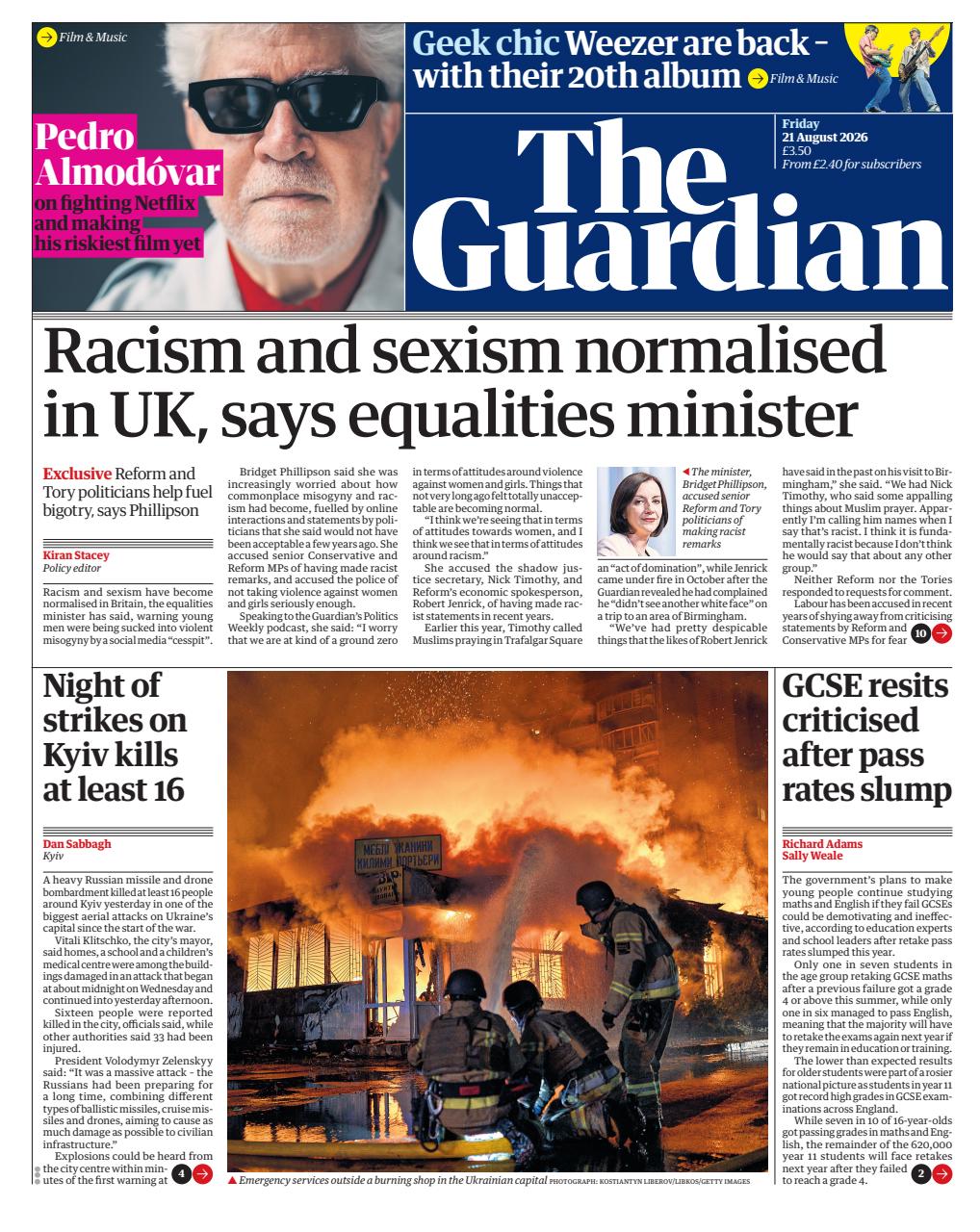 The Guardian Newspaper Preview Pages