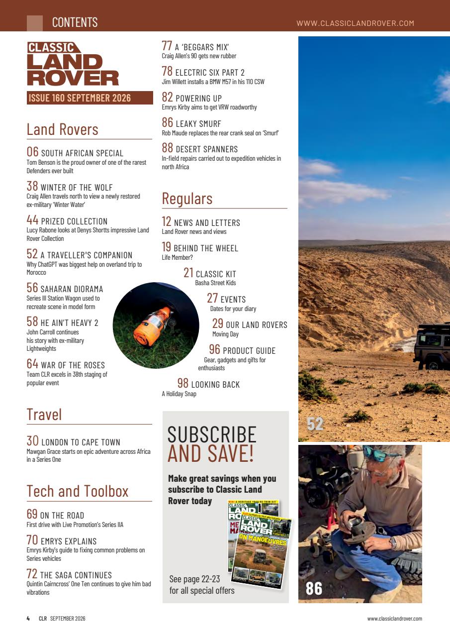 Classic Land Rover Magazine Preview Pages