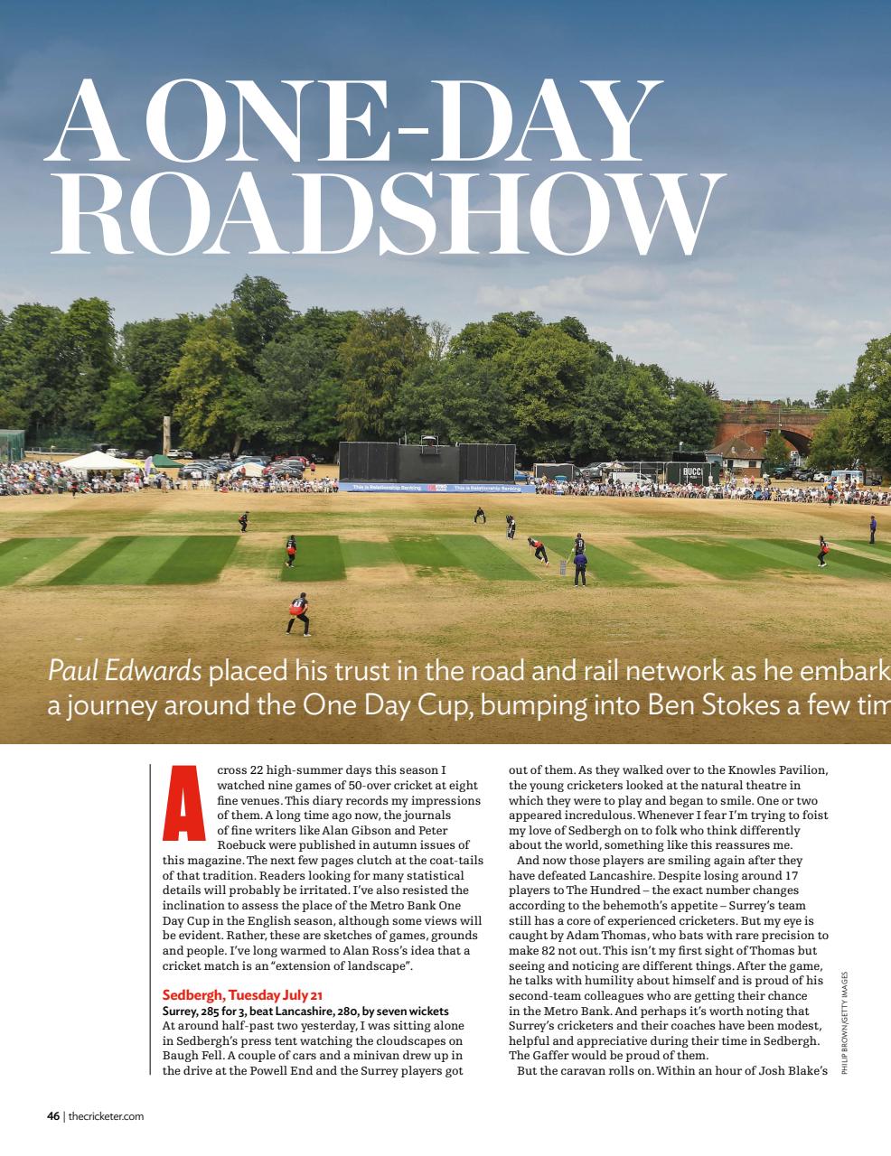 The Cricketer Magazine Preview Pages