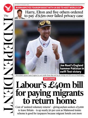 Saturday, 22 August 2026 issue Saturday, 22 August 2026
