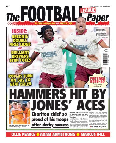 The Football League Paper issue 23rd August 2026