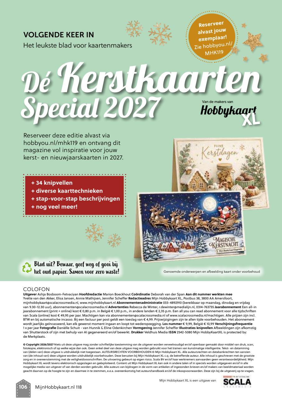 Mijn Hobbykaart XL Preview Pages