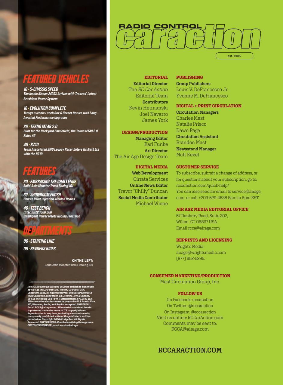 RC Car Action Preview Pages