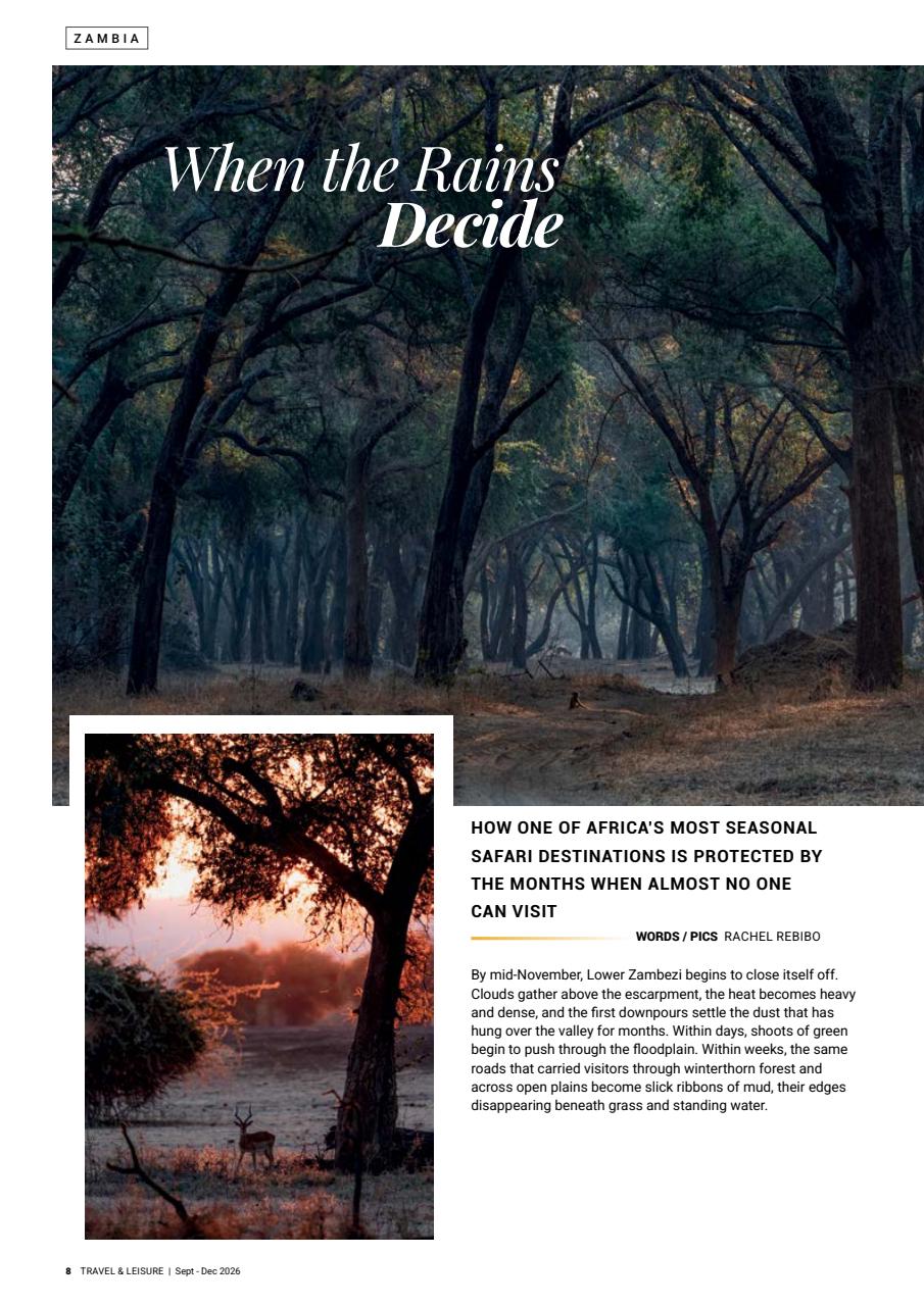 Travel & Leisure Zambia & Zimbabwe Preview Pages