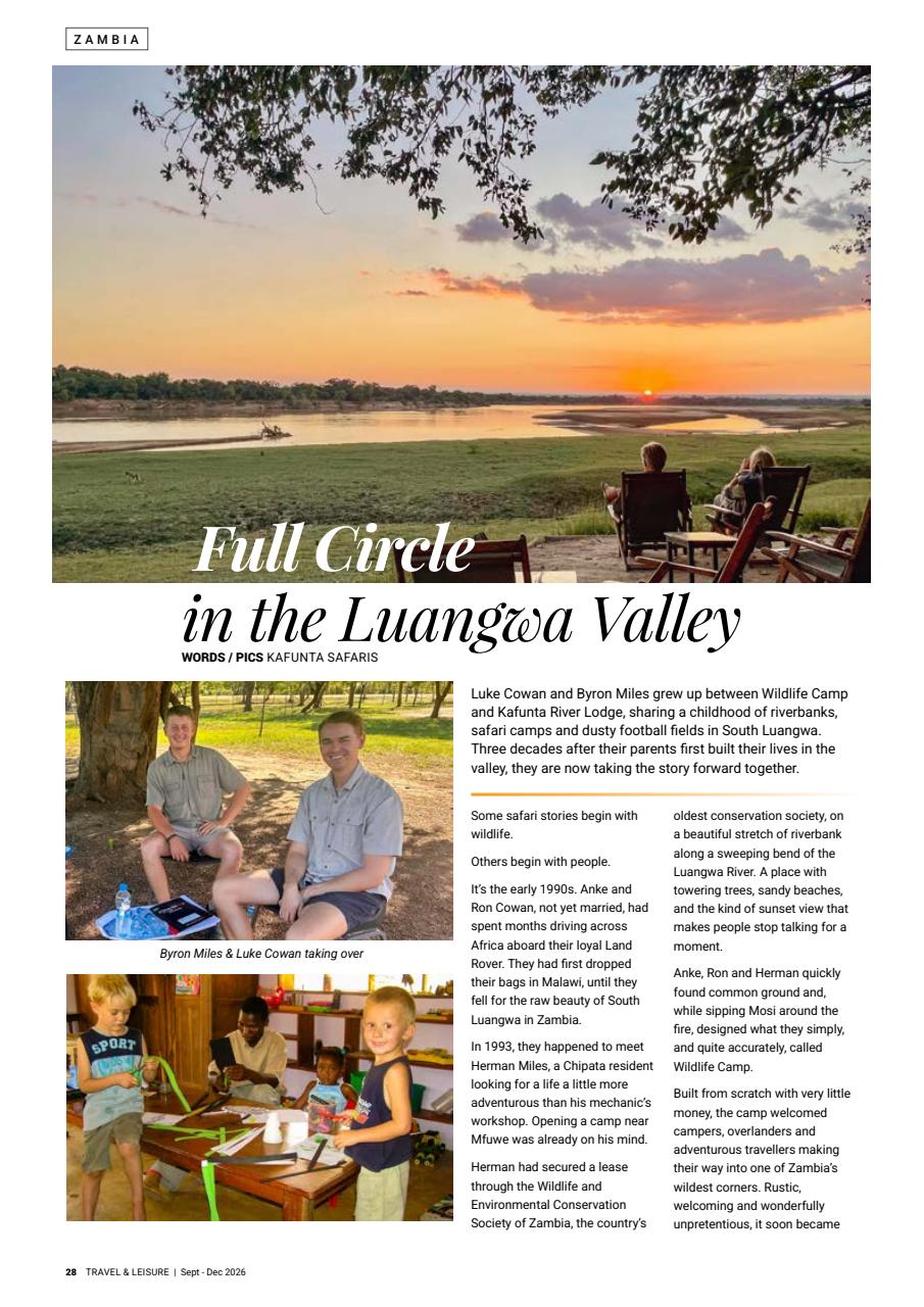 Travel & Leisure Zambia & Zimbabwe Preview Pages