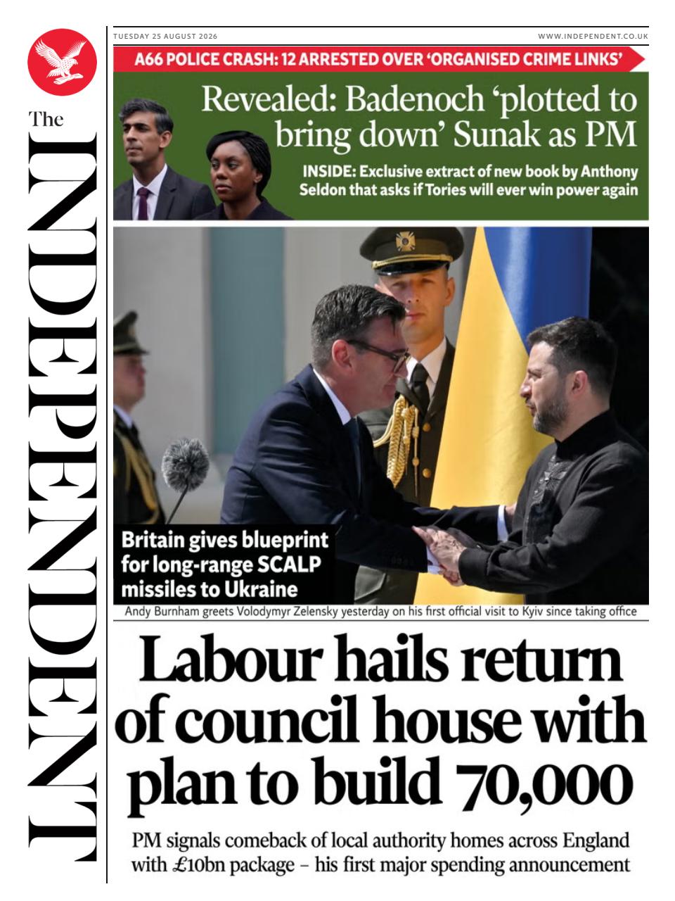 The Independent Daily Edition Newspaper Preview Pages