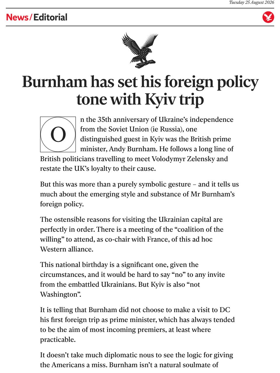 The Independent Daily Edition Newspaper Preview Pages