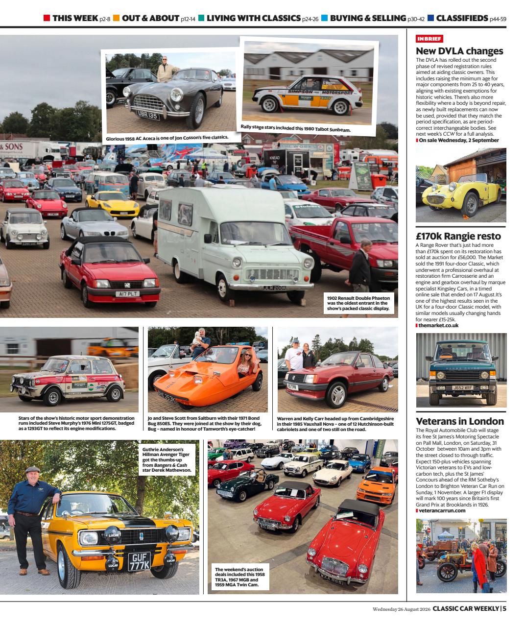 Classic Car Weekly Preview Pages