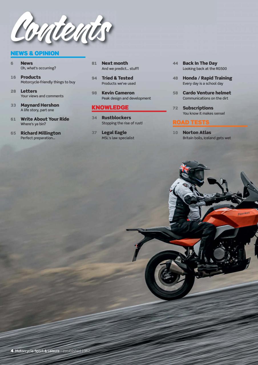 Motorcycle Sport & Leisure Preview Pages