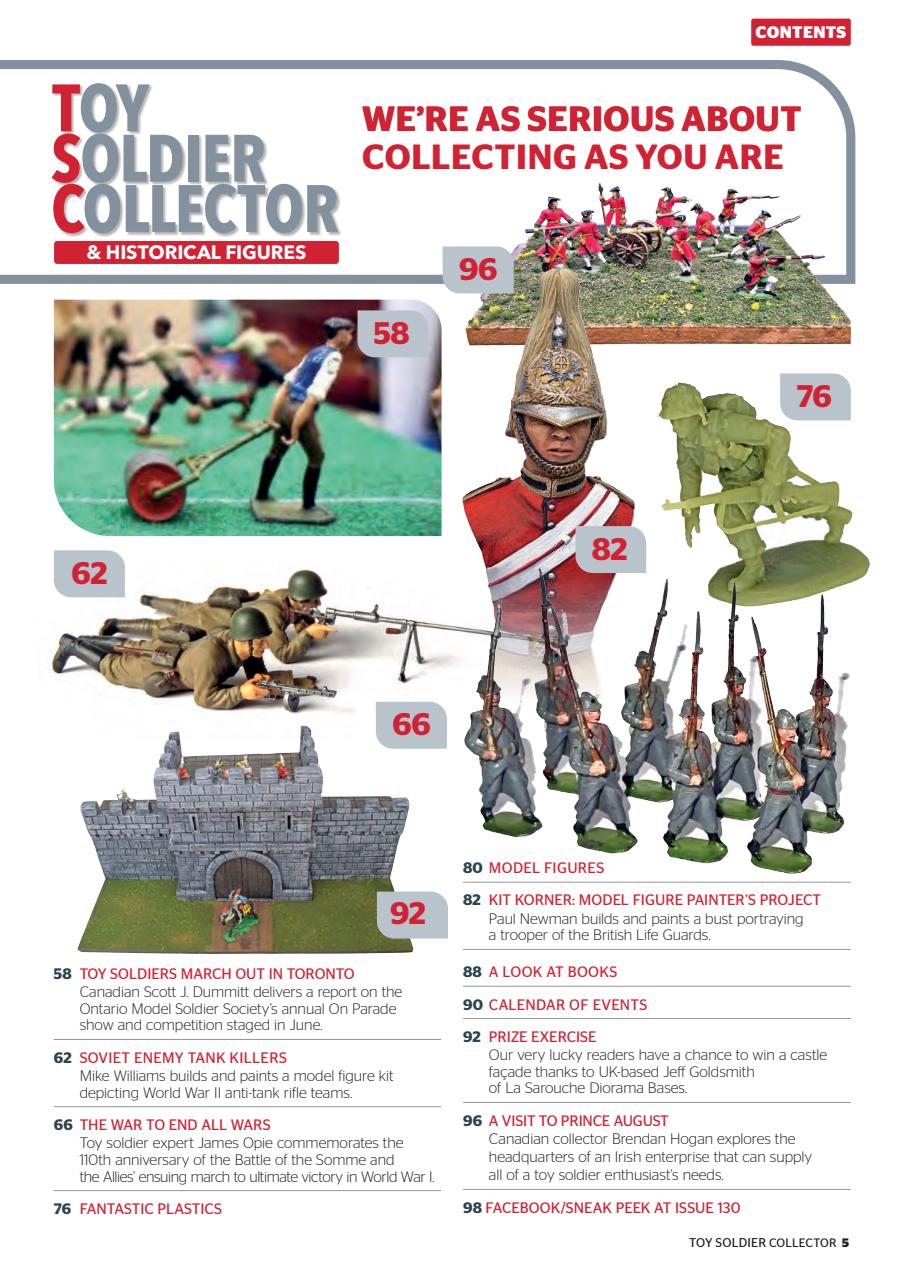 Toy Soldier Collector and Historical Figures Preview Pages