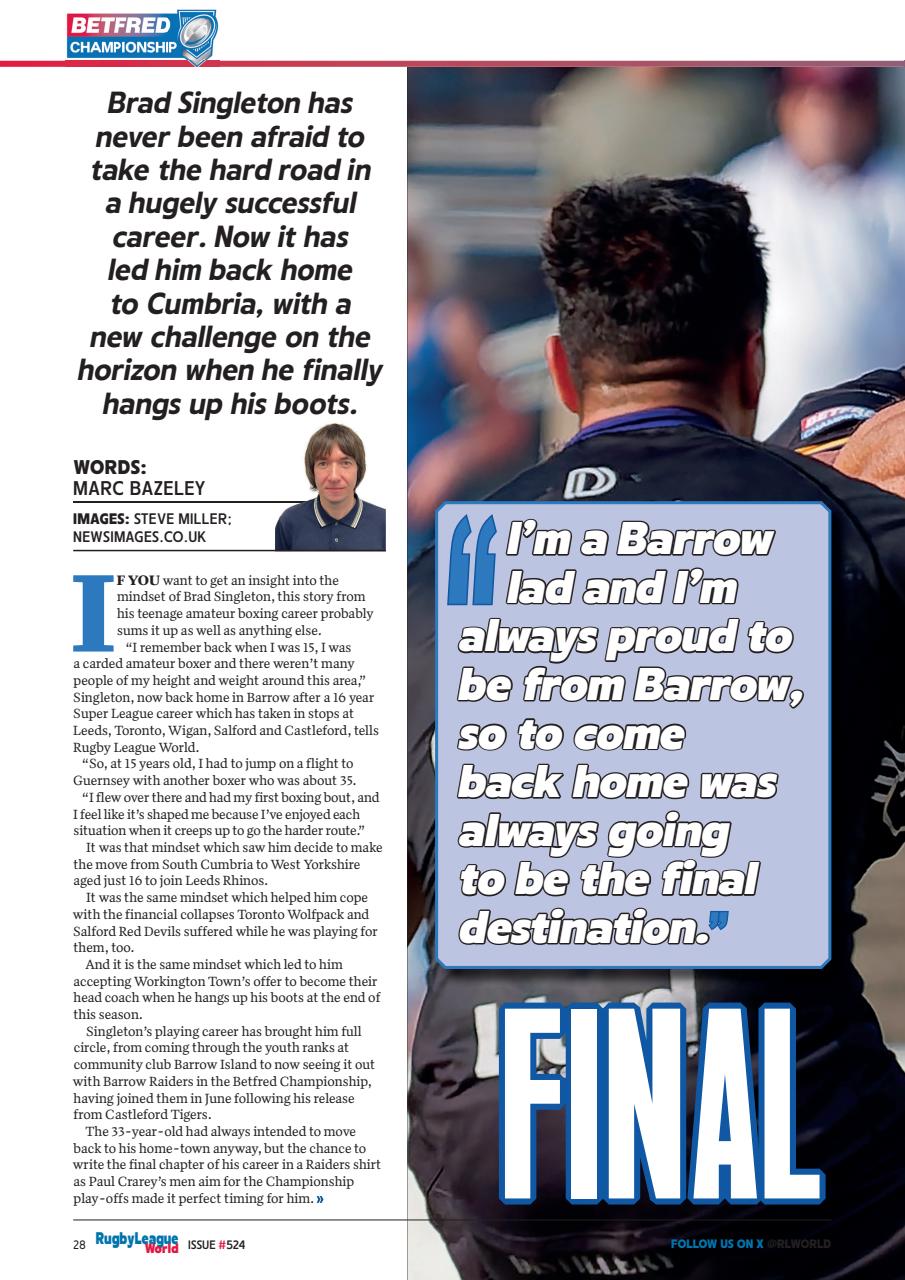 Rugby League World Preview Pages