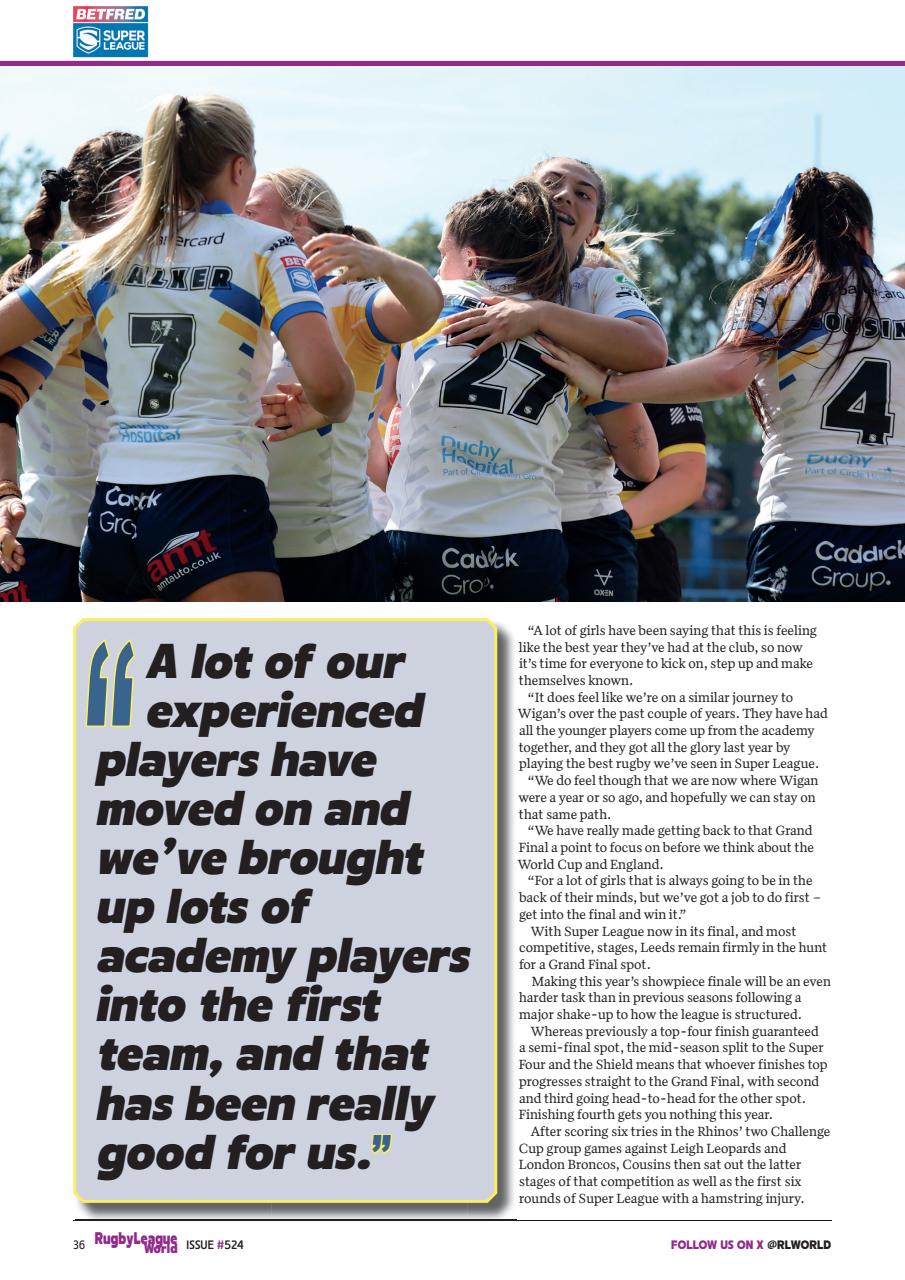 Rugby League World Preview Pages