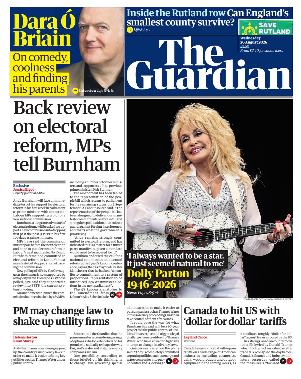 The Guardian Newspaper Preview Pages