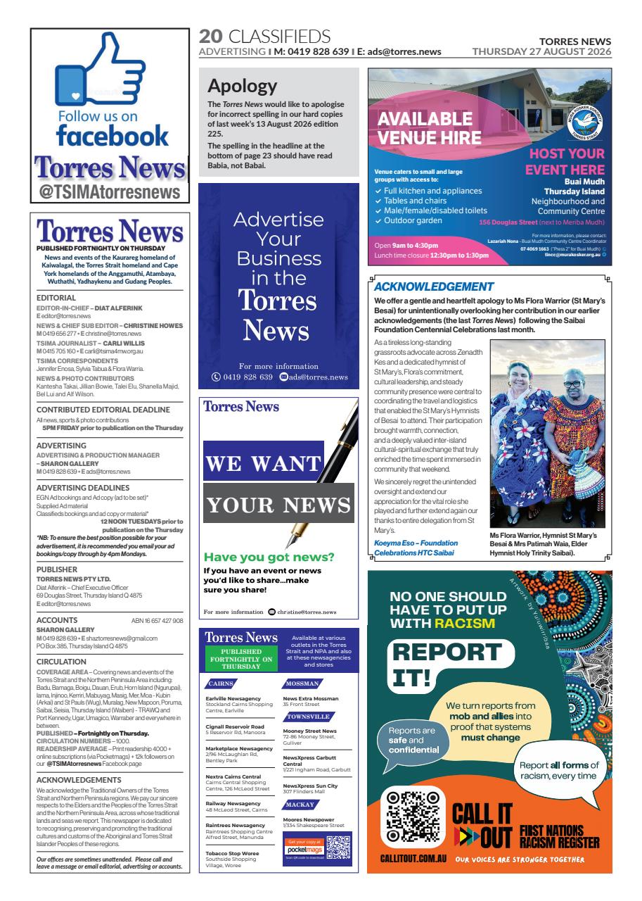 Torres News Preview Pages