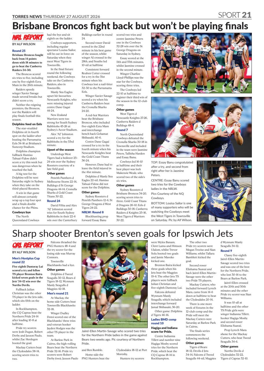 Torres News Preview Pages
