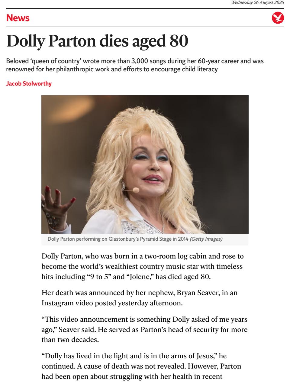 The Independent Daily Edition Newspaper Preview Pages