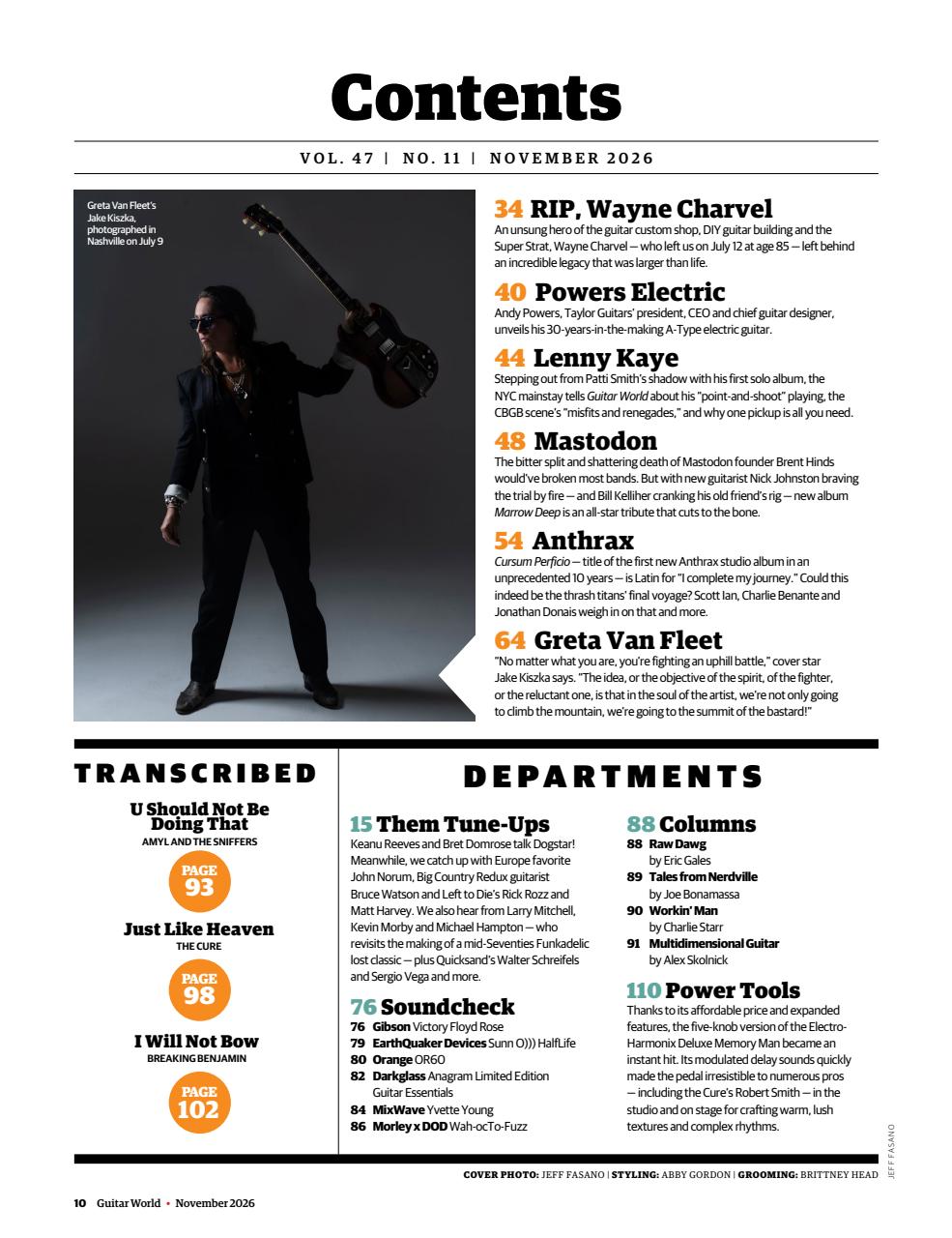 Guitar World Preview Pages