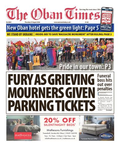 The Oban Times & Lochaber Times issue Thursday, August 27, 2026