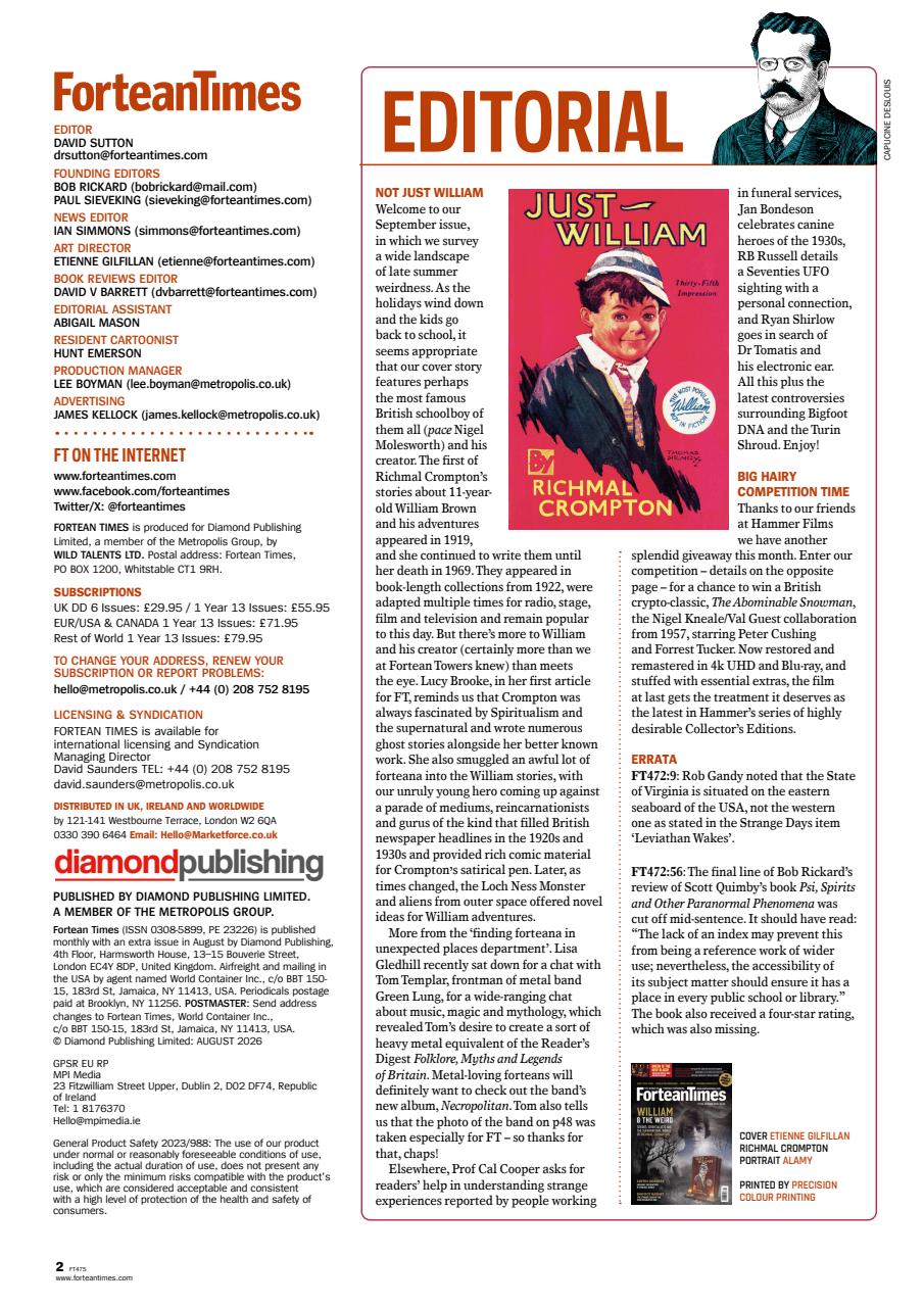 Fortean Times Preview Pages