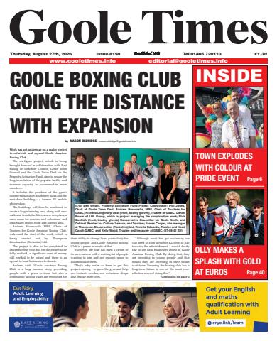 Goole Times issue August 27th 2026
