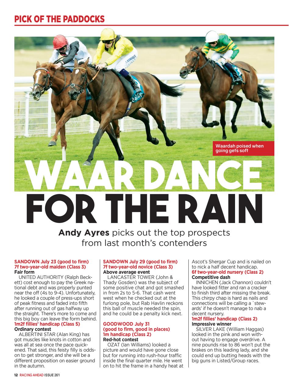 Racing Ahead Preview Pages