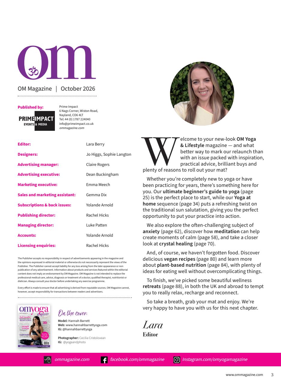 OM Yoga Magazine Preview Pages