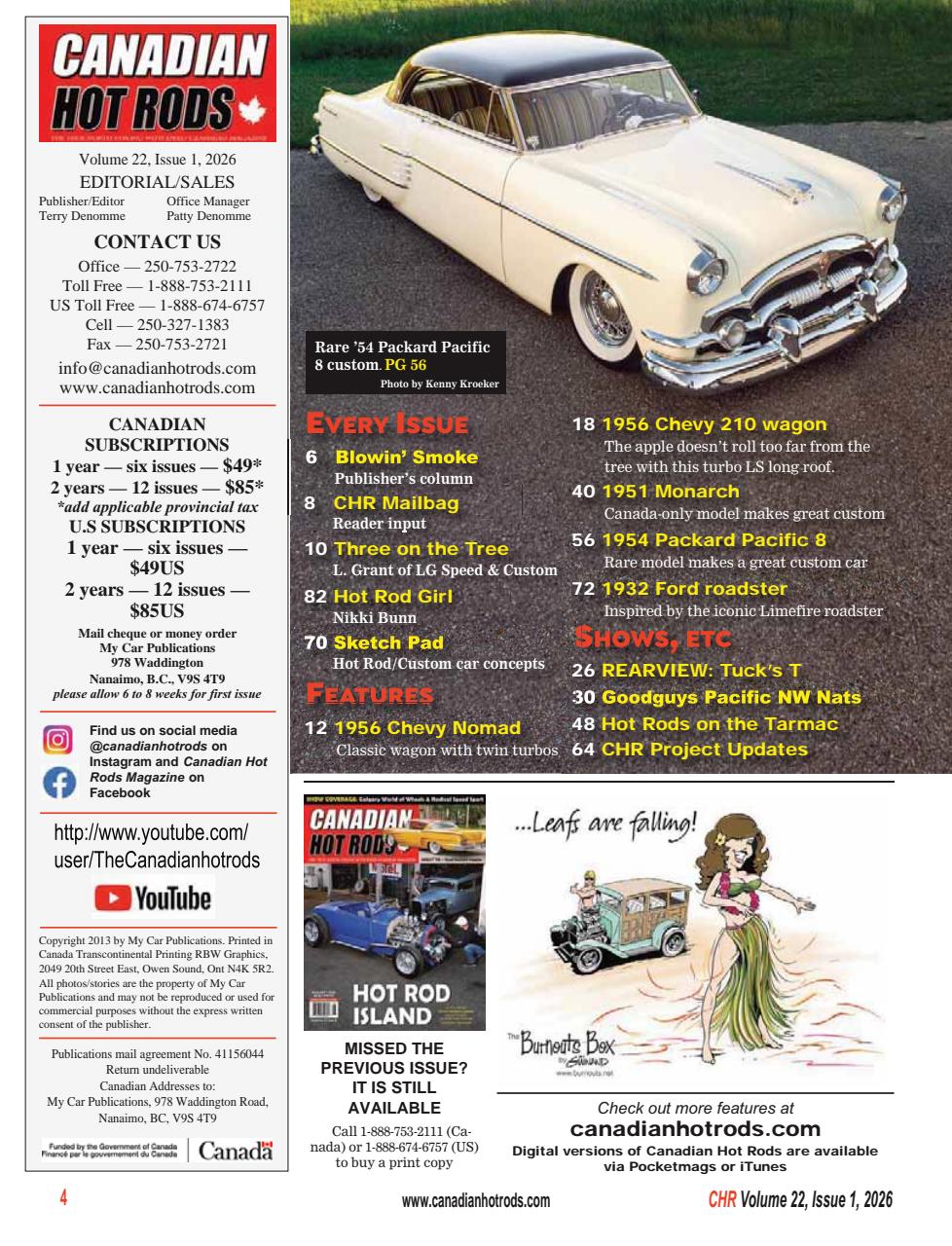 Canadian Hot Rods Preview Pages