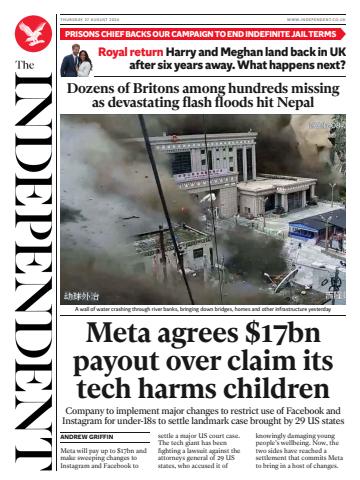 Thursday, 27 August 2026 issue Thursday, 27 August 2026