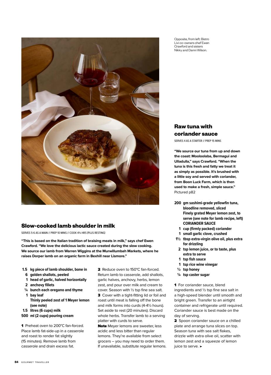 Australian Gourmet Traveller Preview Pages