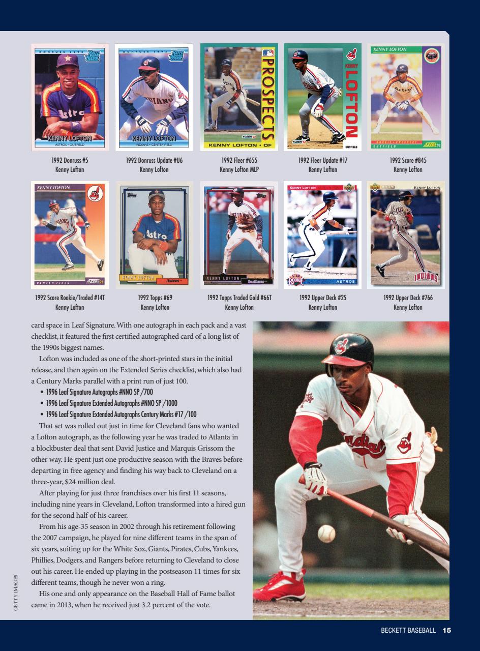 Beckett Baseball Magazine Preview Pages