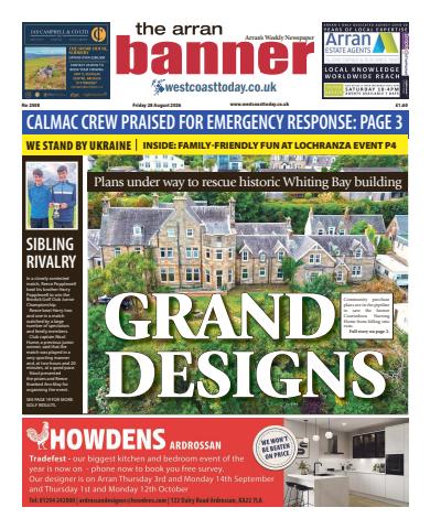 Arran Banner issue Friday, August 28, 2026