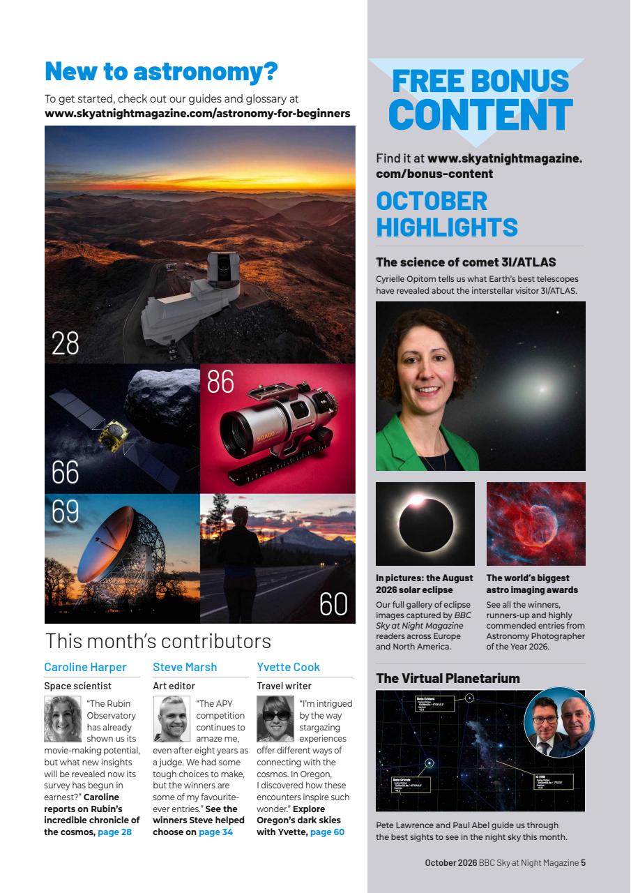BBC Sky at Night Magazine Preview Pages